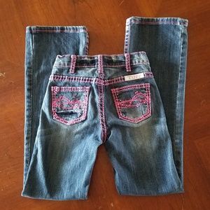 Cowgirl Tuff Girls DFMI Pink Jeans Size 8